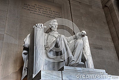 Abraham Lincoln Memorial Editorial Stock Photo