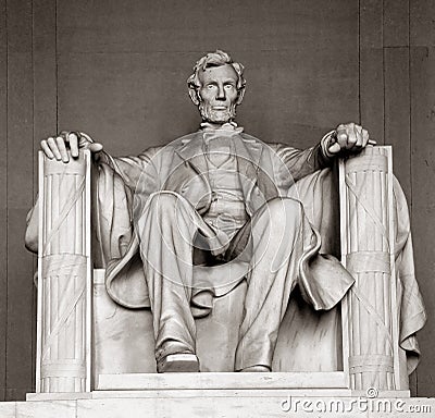 Abraham Lincoln Memorial Editorial Stock Photo