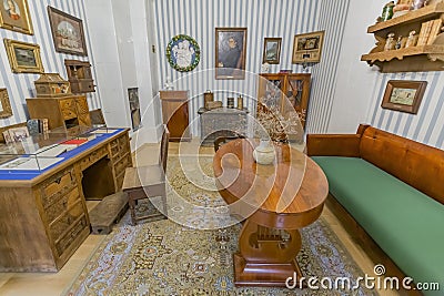 State historical, art and literary museum. Abramtsevo, Russia Editorial Stock Photo