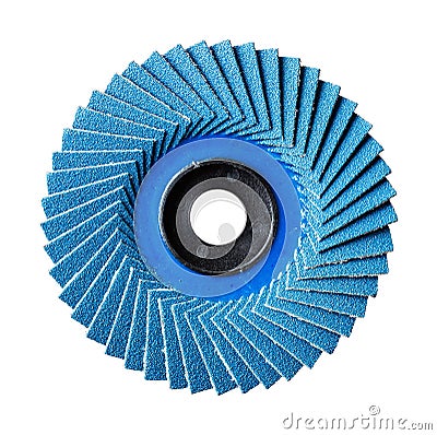 Abrasive flap disc Stock Photo