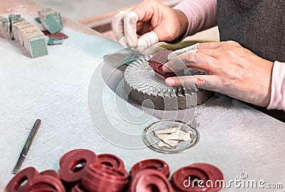 Abrasives wheel Stock Photo