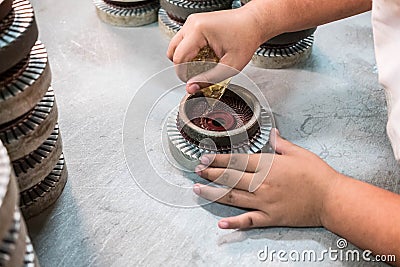 Abrasives wheel Stock Photo