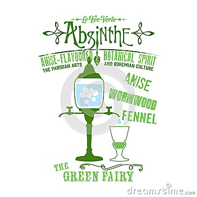 Absinthe Background Stock Photo