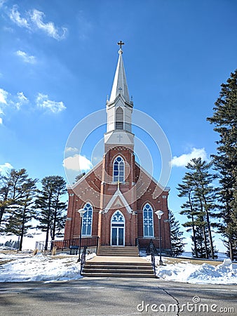 Absolutely Stunning Lutheran Church Stock Photo