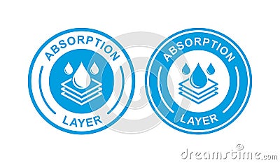 absorption layer vector logo design icon Vector Illustration