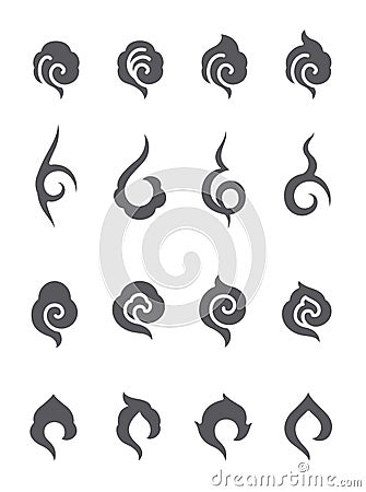 Abstact art deco symbol vector set Vector Illustration