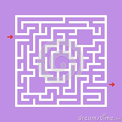 Abstact labyrinth. Game for kids. Puzzle for children. Maze conundrum. Color vector illustration Vector Illustration