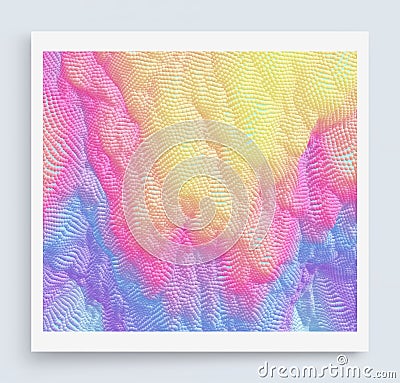 Abstact texture. Background with dynamic particles. 3d vector Illustration Vector Illustration