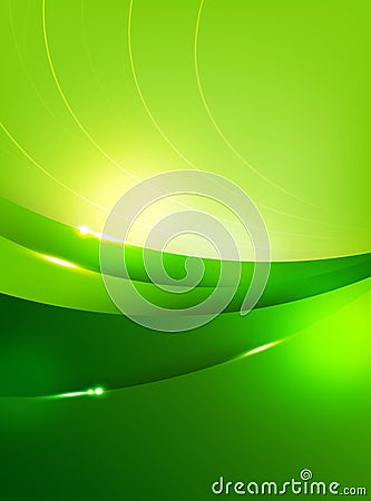 Abstra background green curve and layed element vector illustration 002 Vector Illustration