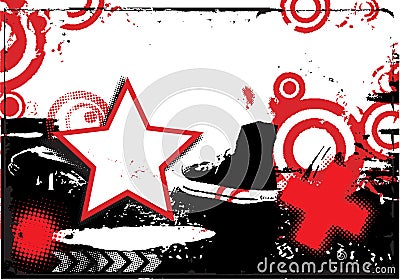 Abstra grunge design Vector Illustration