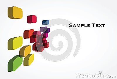 An abstract 3d background Vector Illustration