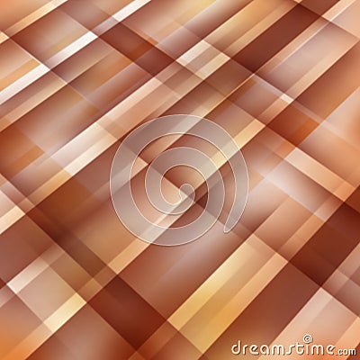 Brown gradient blurred mosaic background with intersecting stripes. Warm coffee shades. Cartoon Illustration