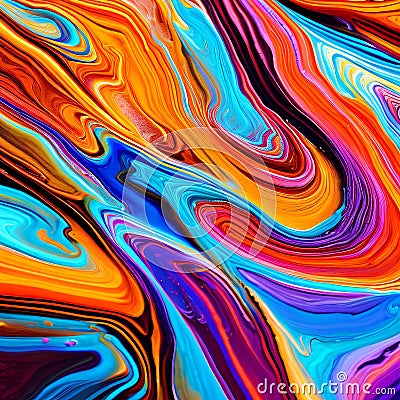 423 Abstract Acrylic Pours: An artistic and expressive background featuring abstract acrylic pours in vibrant and fluid colors t Stock Photo