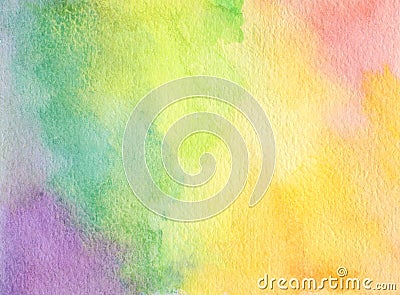 Abstract acrylic and watercolor brush strokes painted background Stock Photo