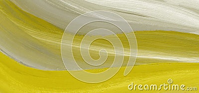 Abstract acrylic and watercolor wave smear blot painting wall. Color horizontal texture background Stock Photo