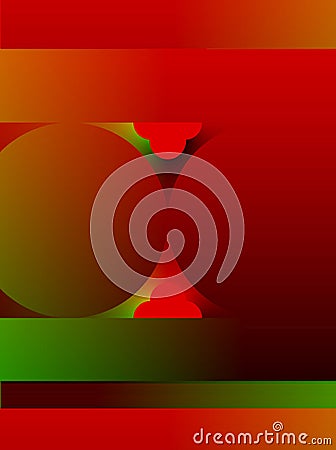 Abstract advertising, red green gradient circle dynamic decoratives geometric modern pattern Stock Photo