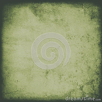 Vintage green background, old paper texture, grunge, vintage, retro, Christmas, paper, rough, faded, spots, stains, frame Stock Photo