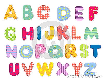 Abstract alphabet Vector Illustration