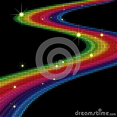 Abstract amazing rainbow Stock Photo