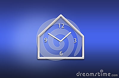 Abstract analog wall clock Stock Photo