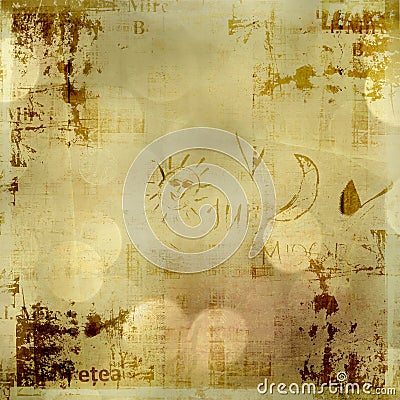 Abstract ancient background in scrapbooking style Stock Photo