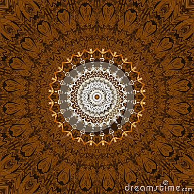Abstract ancient geometric mandala graphic design digital art backgrounds Stock Photo