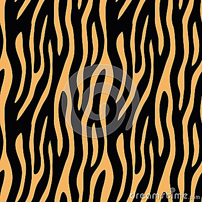 Abstract animal print. Seamless vector pattern with zebra/tiger Vector Illustration