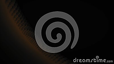 Abstract animation of 3d pattern with lots of rectangle geometry primitive forms on black. Animation. Abstract geometric Stock Photo