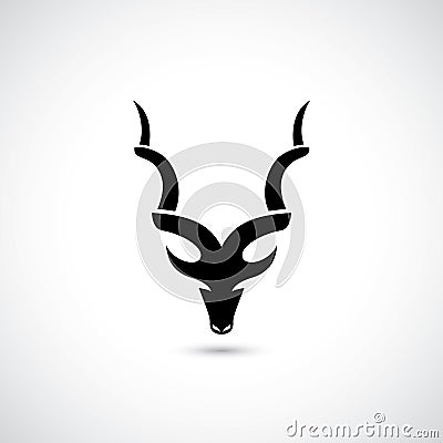 Abstract antelope symbol - illustration Vector Illustration