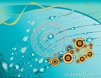 Abstract Aqua Background Vector Illustration