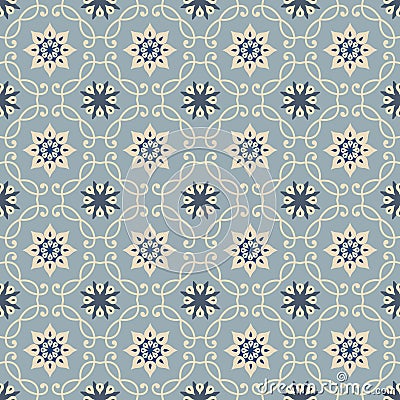Abstract arabesque asian seamless pattern. Floral holiday ornamental texture. Artistic arabic background in orient geometric Stock Photo
