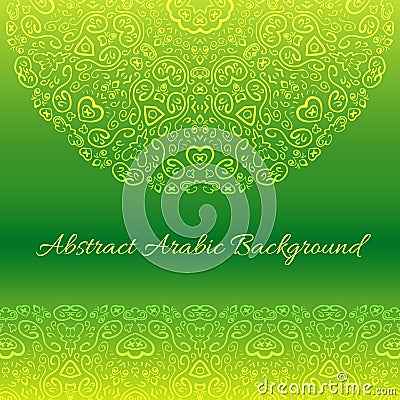 Abstract arabic background. Vector illustration Vector Illustration