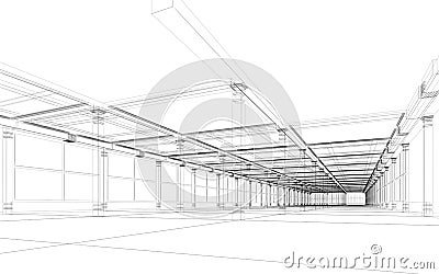 Abstract architectural construction Stock Photo