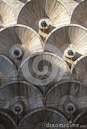 Abstract architectural pattern in Armenia Yerevan cascade Stock Photo