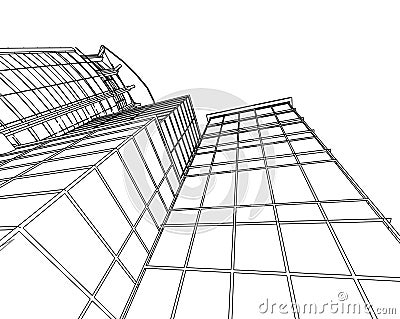Abstract architecture Vector Illustration