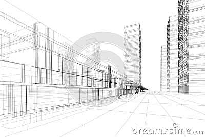 Abstract architecture construction Stock Photo