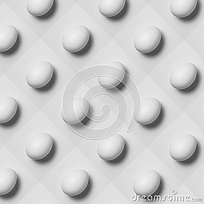 Abstract arrangement of eggs. Eggs in an unusual arrangement Stock Photo