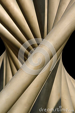 Abstract array of pipes Stock Photo