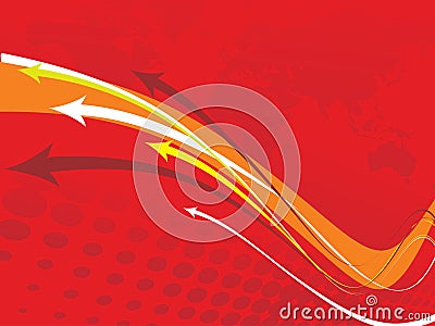 Abstract arrow background Vector Illustration