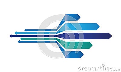 Abstract arrow background Vector Illustration