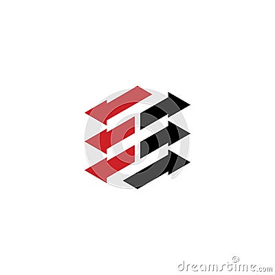 Abstract arrow business logo Design Vector Illustration