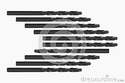 Abstract arrow, created by photo composition, with drills Stock Photo