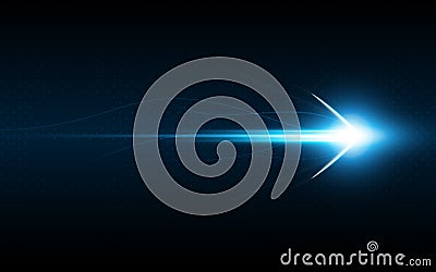 Abstract arrow symbol forward speed technology innovation concept Vector Illustration