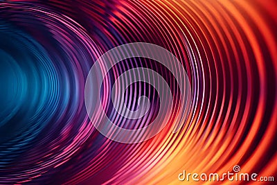 Abstract background Harmonic Waves Abstract Visualization of Acoustic Vibrations. Stock Photo