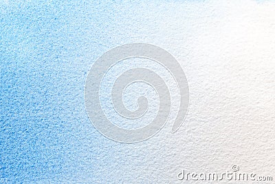 Abstract art background light blue and white colors. Watercolor painting on canva Stock Photo