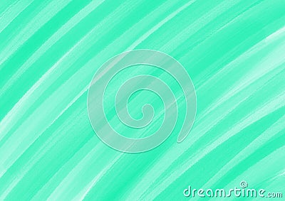 Abstract art background light green colors with soft cyan gradient. Mint watercolor painting on canvas Stock Photo