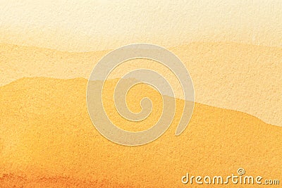 Abstract art background light yellow and golden colors. Watercolor painting on canvas Stock Photo