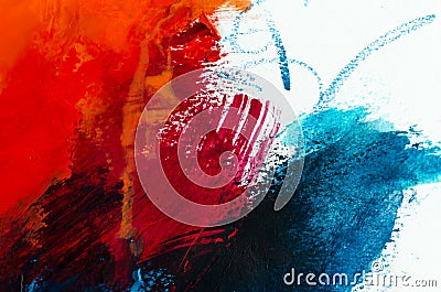 Abstract oil painting background. Oil on canvas texture. Hand dr Stock Photo