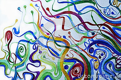 Abstract art background. Oil painting on canvas. Multicolored bright texture. Fragment of artwork Stock Photo