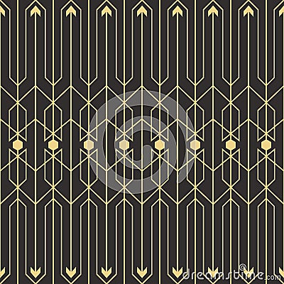 Abstract art deco seamless pattern_1 Vector Illustration